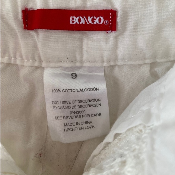 Womens Junior Bongo Ivory Lace Short Shorts 9 - Picture 5 of 6